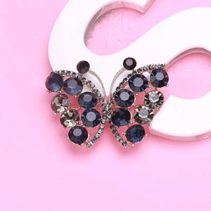 Beaut&Berry Rhinestone Butterfly Brooch Women's Party Office Pin Brooch
