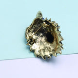 Crystal Stone Wolf Head Brooch for Kids