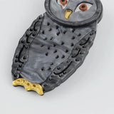 FishSheep Big Owl Brooch Pins Resin Animal Birds Hijab Clothing Accessory