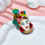 Lady Fruit Headdress Brooches Women's Acrylic Material Birthday Party Accessory