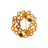 Acrylic Geometric Hollow Brooches for Women Children Shirt Hat Bag Hijab Pins