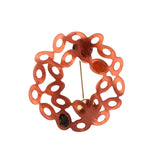 Acrylic Geometric Hollow Brooches for Women Children Shirt Hat Bag Hijab Pins