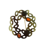 Acrylic Geometric Hollow Brooches for Women Children Shirt Hat Bag Hijab Pins