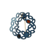 Acrylic Geometric Hollow Brooches for Women Children Shirt Hat Bag Hijab Pins