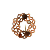 Acrylic Geometric Hollow Brooches for Women Children Shirt Hat Bag Hijab Pins