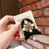 Elegant Bow Pearl Brooch for Women - Christmas Accessories