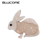 Acrylic Rabbit Brooch Pin Animal Christmas Bijoux
