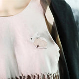 Acrylic Rabbit Brooch Pin Animal Christmas Bijoux
