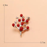 Beaut&Berry Pearl Tree Brooch Office Party Brooch Gift