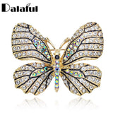 Crystal Rhinestone Butterfly Brooch Pin for Women Dress Wedding Bridal Z017