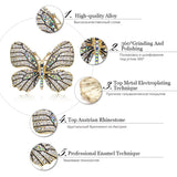 Crystal Rhinestone Butterfly Brooch Pin for Women Dress Wedding Bridal Z017