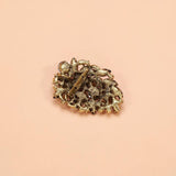 Beaut&Berry Baroque Rhinestone Glass Brooch Women's Accessory