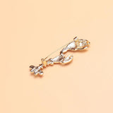 Beaut&Berry 2-color Lobster Brooches Oil Dripping Women Banquet Party