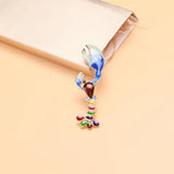 Beaut&Berry 2-color Lobster Brooches Oil Dripping Women Banquet Party
