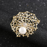 Vintage Rhinestone Spider Brooch for Dress Coat
