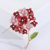 Purple Hydrangea Plant Flower Brooch Pin