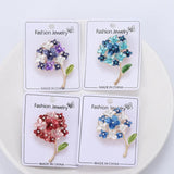 Purple Hydrangea Plant Flower Brooch Pin