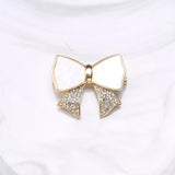 Acrylic Bowknot Brooch Women Rhinestone Bow Knot Brooch Pin