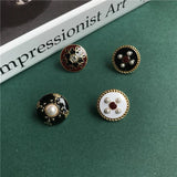 Retro Enamel Glaze Camellia Brooch Pins for Women