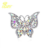 Retro Butterfly Rhinestone Brooch Exaggerated Personality Creative Animal Corsag