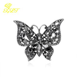 Retro Butterfly Rhinestone Brooch Exaggerated Personality Creative Animal Corsag