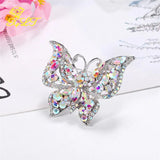Retro Butterfly Rhinestone Brooch Exaggerated Personality Creative Animal Corsag
