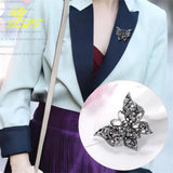 Retro Butterfly Rhinestone Brooch Exaggerated Personality Creative Animal Corsag