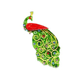 Colorful Peacock Brooch for Coat Suit Scarf Hat Pins Kids