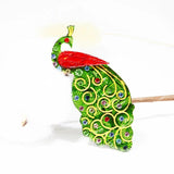 Colorful Peacock Brooch for Coat Suit Scarf Hat Pins Kids
