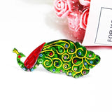 Colorful Peacock Brooch for Coat Suit Scarf Hat Pins Kids