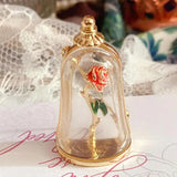 Enamel Craft Resin Retro Vase Rose Brooch Personalized Christmas S