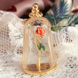 Enamel Craft Resin Retro Vase Rose Brooch Personalized Christmas S