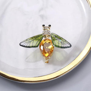 Beaut&Berry Acrylic Bee Brooch Office Wedding Reunion