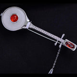 Zircon Inlaid Pyrene Brooch, Retro Musical Instrument Pin