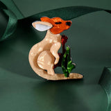 Acrylic Kangaroo Brooch Lifelike Cartoon Pin Jewelry