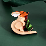 Acrylic Kangaroo Brooch Lifelike Cartoon Pin Jewelry