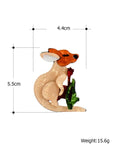 Acrylic Kangaroo Brooch Lifelike Cartoon Pin Jewelry