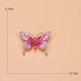 Beaut&Berry Rhinestone Butterfly Brooch Insect Jewelry Ladies Gift