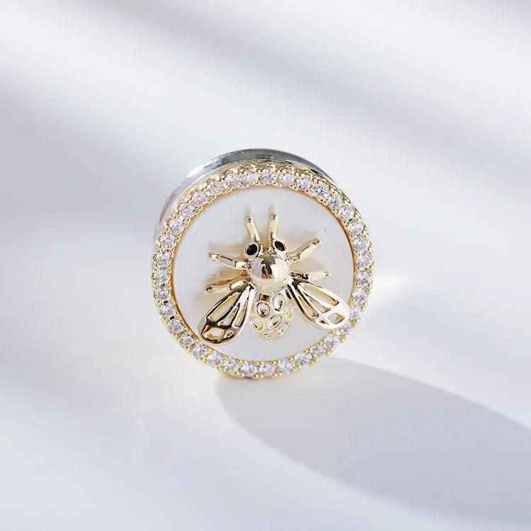 Shell Magnet Bee Brooch Men's Animal Accessories