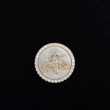 Shell Magnet Bee Brooch Men's Animal Accessories