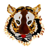 Tiger Head Acrylic Brooch Pin High Badges Party Unisex