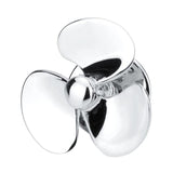 NVT Silver Fan Blade Brooch Pin Suit Coat Collar High Polishing
