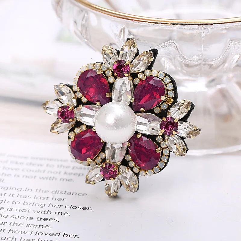 Large Crystal Brooch Vintage Cross Brooch Women's Accessories - Gift Choice