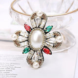 Large Crystal Brooch Vintage Cross Brooch Women's Accessories - Gift Choice