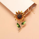 Beaut&Berry Sunflower Flowers Brooch Ladies Gift Brooch