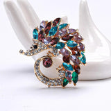 Crystal Hedgehog Shape Brooches for Women Suit Shirt Collar Clip