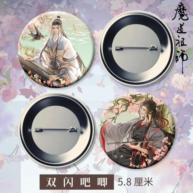 Diabolism Founder Anime Enamel Pins Initial Wedding Couples Brooches