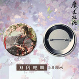 Diabolism Founder Anime Enamel Pins Initial Wedding Couples Brooches