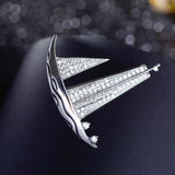 Sailing Sailboat Men's Brooch Suit Pin Clothing Accessories Corsage