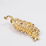 Rhinestone Peacock Badge Brooch Exaggerated Crystal Party Pin